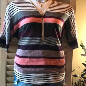 Dolman Sleeve Zip Top